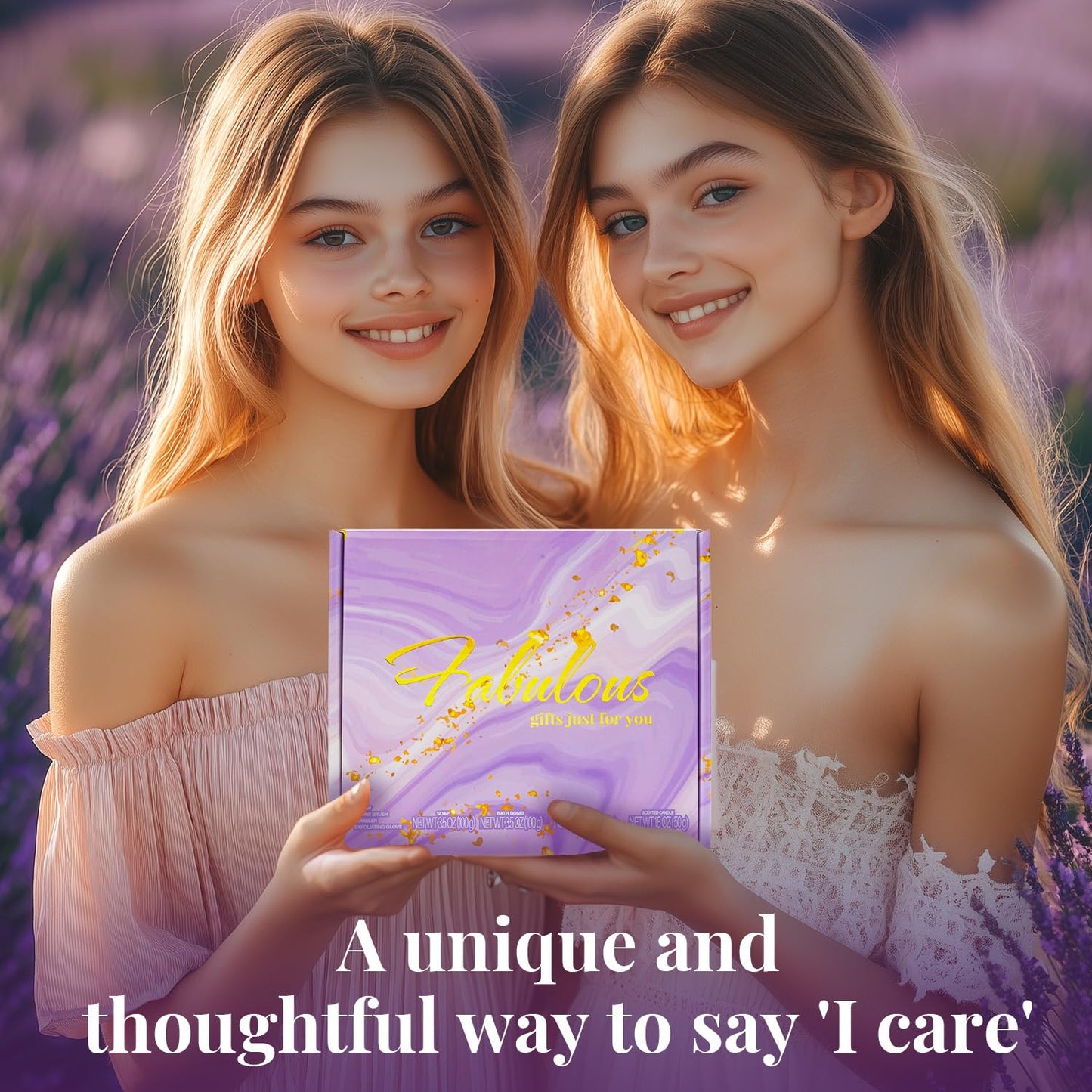 Self Care Gifts for Women Get Well Soon Gifts, Purple Birthday Gift Baskets, 8Pcs Lavender Bath and Body Sets with 20Oz Vacuum Insulated Tumbler Mother'S Day Gifts for Mom