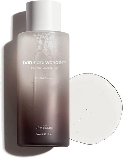 Wonder Black Rice Hyaluronic Toner, Deep Hydration, Glass Skin, Hyaluronic Acid, Lavender Oil, Skin Plumpling, Korean Skincare, Vegan, Cruelty-Free, 10.1 Fl.Oz