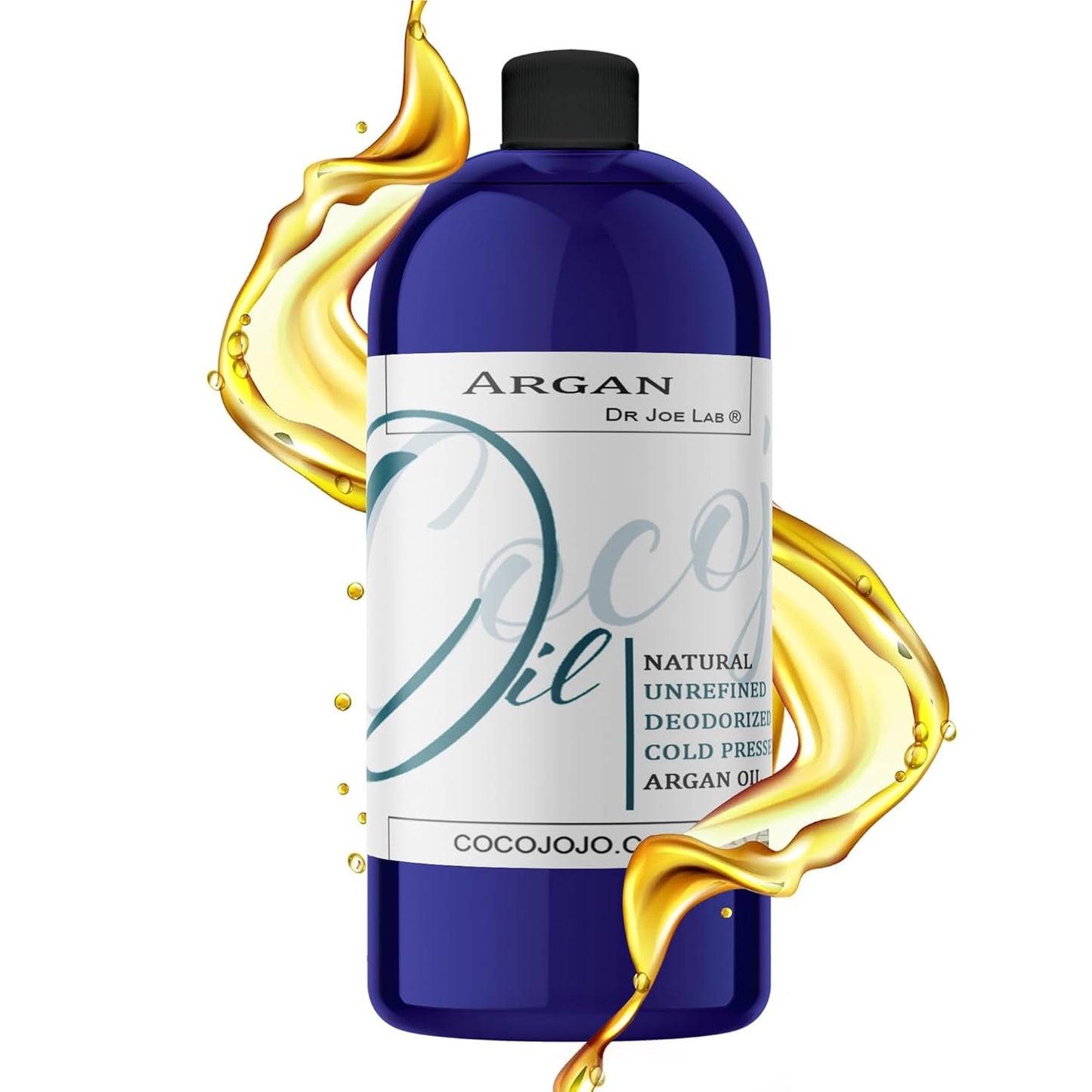 Pure Argan Oil Deodorized Unrefined Cold Pressed, 32 Fluid Ounce