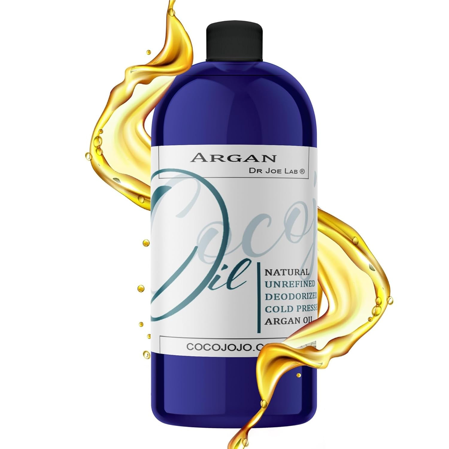 Pure Argan Oil Deodorized Unrefined Cold Pressed, 32 Fluid Ounce