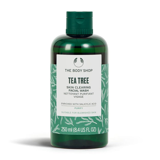 Tea Tree Skin Clearing Facial Wash – Purifying Vegan Face Wash for Oily, Blemished Skin – 8.4 Oz