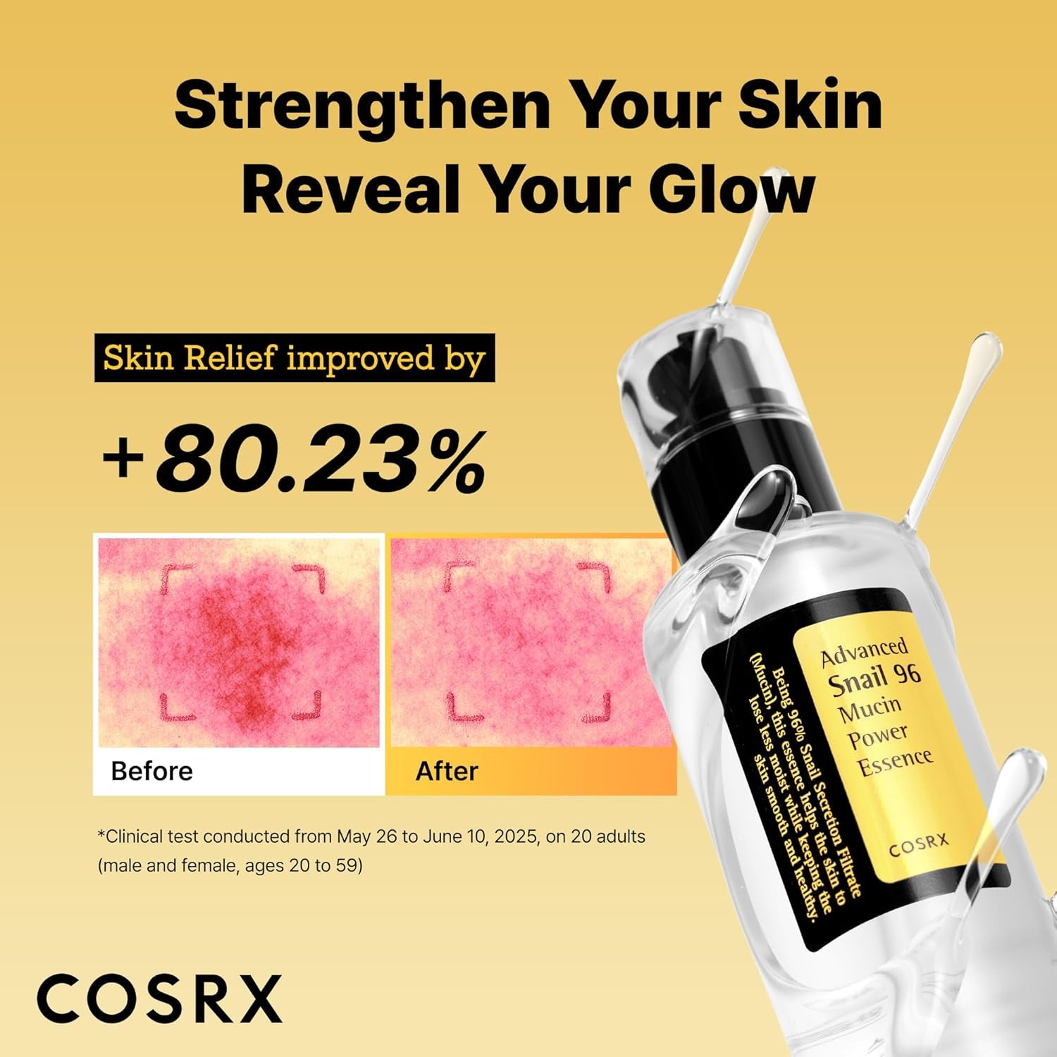 Snail Mucin 96% Power Face Serum 3.38 Fl Oz 100Ml, Hydrating Serum for Face, Self Care, Glow Skin under Makeup, Korean Skin Care, Korean Beauty